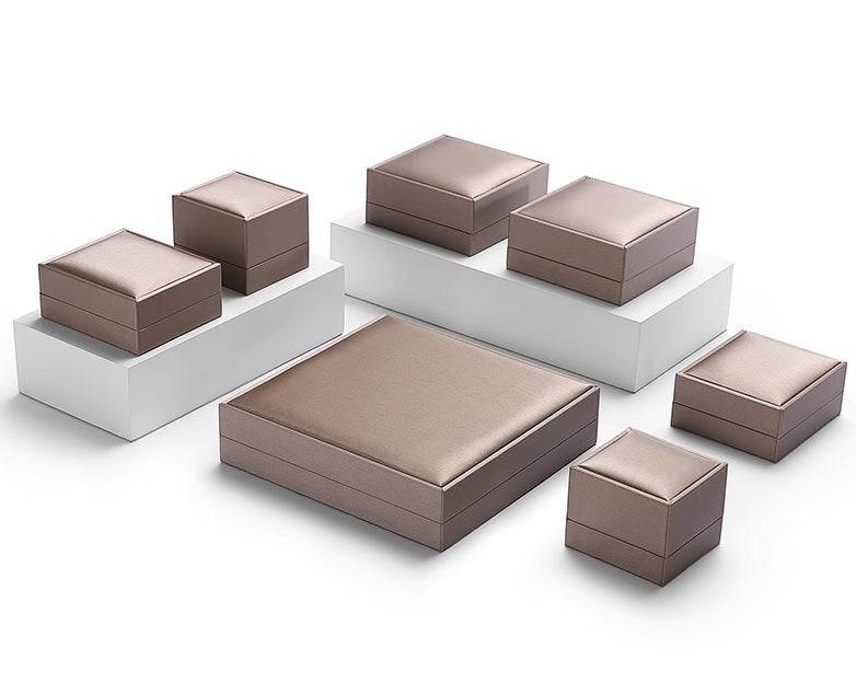 Brushed metallic looking jewelry box